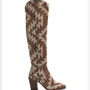 Knee high Aztec boots